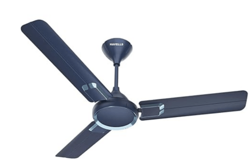 Havells Glaze 1200mm 1 Star Energy Saving Ceiling Fan (Sapphire Blue Chrome, Pack of 1)